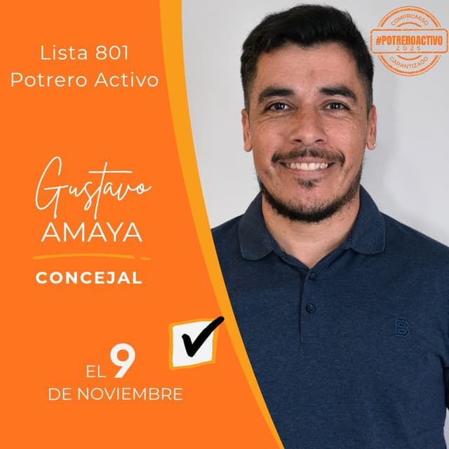 Candidato a Concejal: Gustavo Amaya