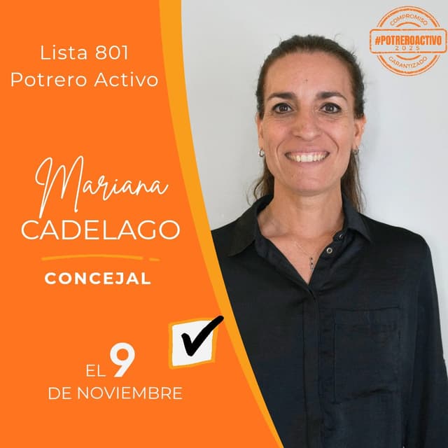 Candidato a Concejal: Mariana Cadelago